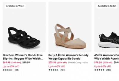 The Shoe Company Canada: Clearance up to 60% off