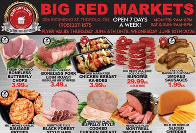 Big Red Markets Flyer June 4 to 10