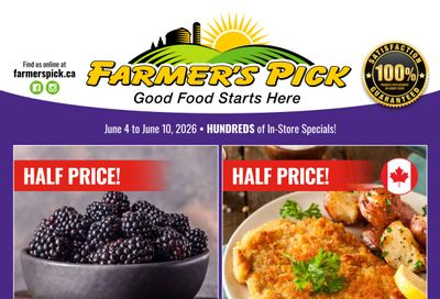 Farmer's Pick Flyer June 4 to 10