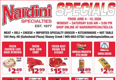 Nardini Specialties Flyer June 4 to 10