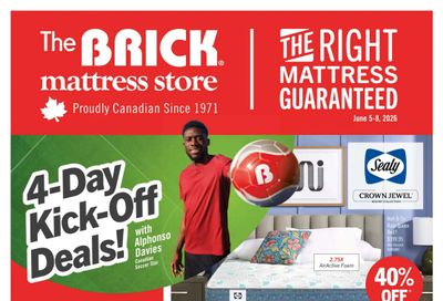 The Brick Mattress Store Flyer June 5 to 17