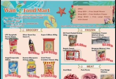Wan 2 Food Mart Flyer June 5 to 11