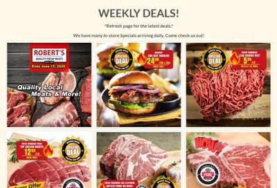 Robert's Quality Fresh Meats Flyer June 8 to 15