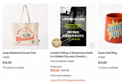 Indigo Chapters Canada New This Week + Father’s Day Gifts + Sale & Clearance