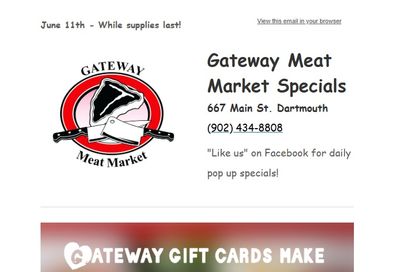Gateway Meat Market Flyer June 11 to 17