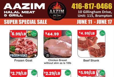 Aazim Halal Meat & Grill Flyer June 11 to 17