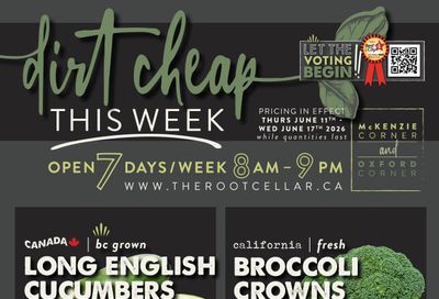 The Root Cellar Flyer June 11 to 17