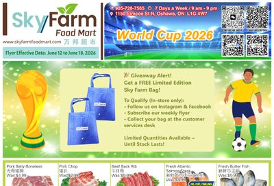 SkyFarm Food Mart Flyer June 12 to 18
