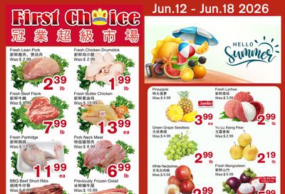 First Choice Supermarket Flyer June 12 to 18