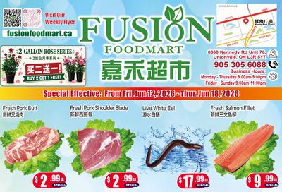 Fusion Supermarket (Unionville)  Flyer June 12 to 18