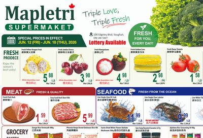 Mapletri Supermarket Flyer June 12 to 18