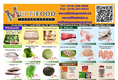 MultiFood Supermarket Flyer June 12 to 18