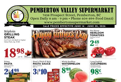 Pemberton Valley Supermarket Flyer June 14 to 20