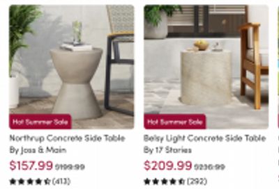 Wayfair Canada Hot Summer Sale: Save up to 70% off