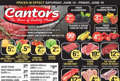 Cantor's Meats Flyer June 13 to 19