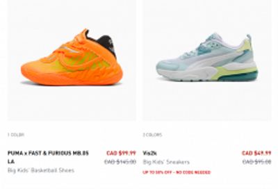 Puma Canada: Last Chance Sale up to 50% off