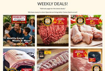 Robert's Quality Fresh Meats Flyer June 15 to 22