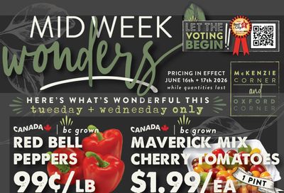 The Root Cellar Mid-Week Flyer June 16 and 17