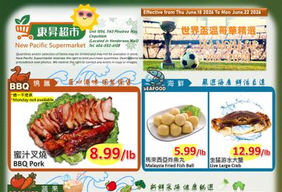 New Pacific Supermarket Flyer June 18 to 22