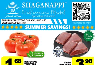 Shaganappi Mediterranean Market Flyer June 18 to 24