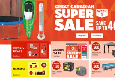 Canadian Tire: Super Sale up to 40% off + Flyer Deals
