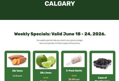 H&W Produce Flyer June 18 to 24