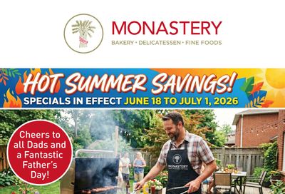 Monastery Bakery Flyer June 18 to July 1