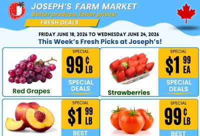 Joseph's Farm Market Flyer June 19 to 24