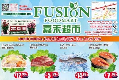 Fusion Supermarket (Unionville)  Flyer June 19 to 25