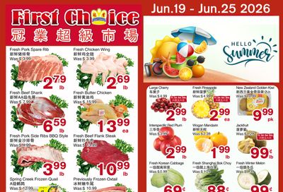 First Choice Supermarket Flyer June 19 to 25