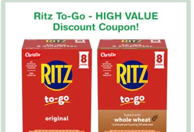 SampleSource Canada: Get a Coupon For $3 off Ritz To-Go