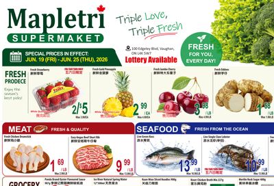 Mapletri Supermarket Flyer June 19 to 25