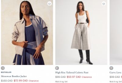 Abercrombie & Fitch Canada: Summer Favourites up to 30% off + Clearance up to 70% off