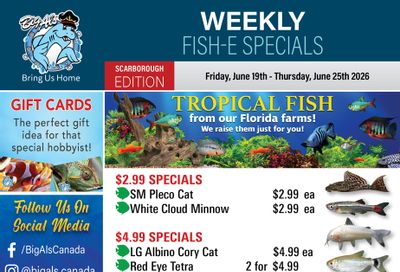 Big Al's (Scarborough) Weekly Specials June 19 to 25