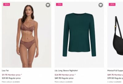 Change Lingerie Canada: 40% off Everything for Members + Clearance up to 70% off