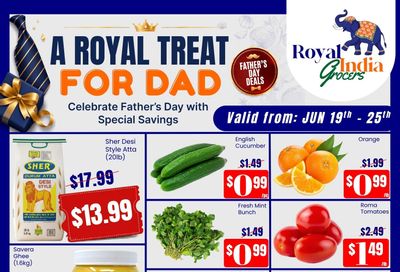 Royal India Grocers Flyer June 19 to 25