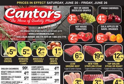 Cantor's Meats Flyer June 20 to 26