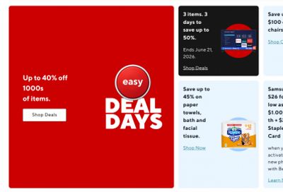 Staples Canada Deal Days: Save up to 40% on Thousands of Items + More
