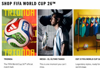 Adidas Canada Summer Sale: Save $30 On Orders $100 Using Promo Code + FREE Shipping on FIFA World Cup 26