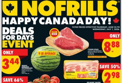 No Frills Canada Day Deals June 25th – July 1st: T-Bone Steak $8.88/lb + More
