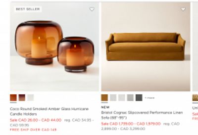 CB2 Canada: Warehouse Sale up to 60% Off