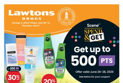 Lawtons Drugs (NB, NL) Flyer June 26 to July 2