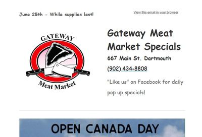 Gateway Meat Market Flyer June 25 to July 1