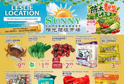 Sunny Supermarket (Leslie) Flyer June 26 to July 2