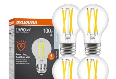 Sylvania LED TruWave Natural Series A19 Light Bulb, 100W Equivalent, Efficient 15W, 1600 Lumens, Medium Base, Dimmable, Clear, 3500K, Bright White - 4 Pack $13.12 (lowest)