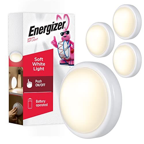 Energizer LED Tap, 4 Pack, Push, Battery Operated, Touch, Stick On Lights, Wireless, Puck, Under Cabinet Lighting, Perfect for Closets, Kitchen and More $24.94 (lowest)