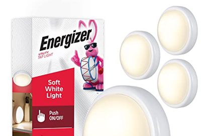 Energizer LED Tap, 4 Pack, Push, Battery Operated, Touch, Stick On Lights, Wireless, Puck, Under Cabinet Lighting, Perfect for Closets, Kitchen and More $24.94 (lowest)
