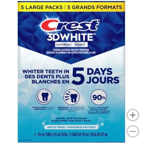 Crest3D White Arctic Fresh Advanced Teeth Whitening Toothpaste $28.99