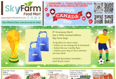SkyFarm Food Mart Flyer June 26 to July 2