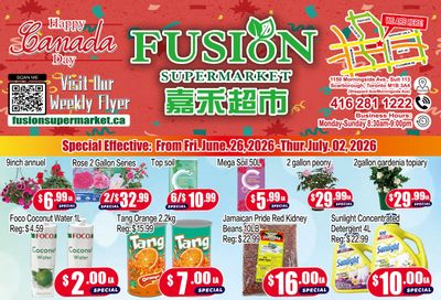 Fusion Supermarket (Scarborough) Flyer June 26 to July 2